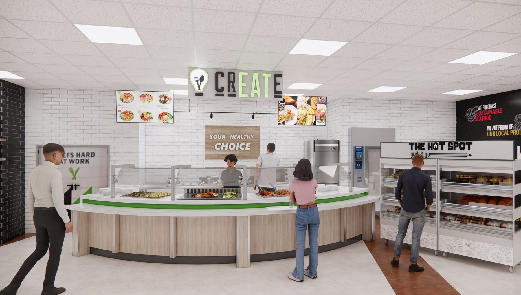 Concept render: the Create and Hot Spot counters