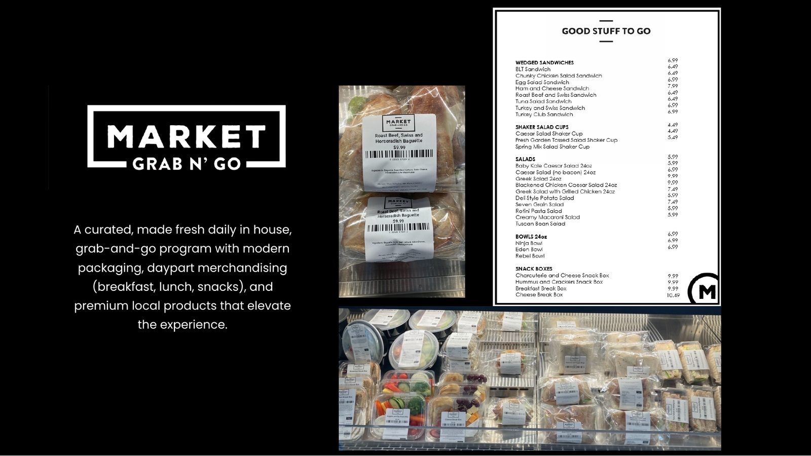 Market Grab n Go, proposal slide