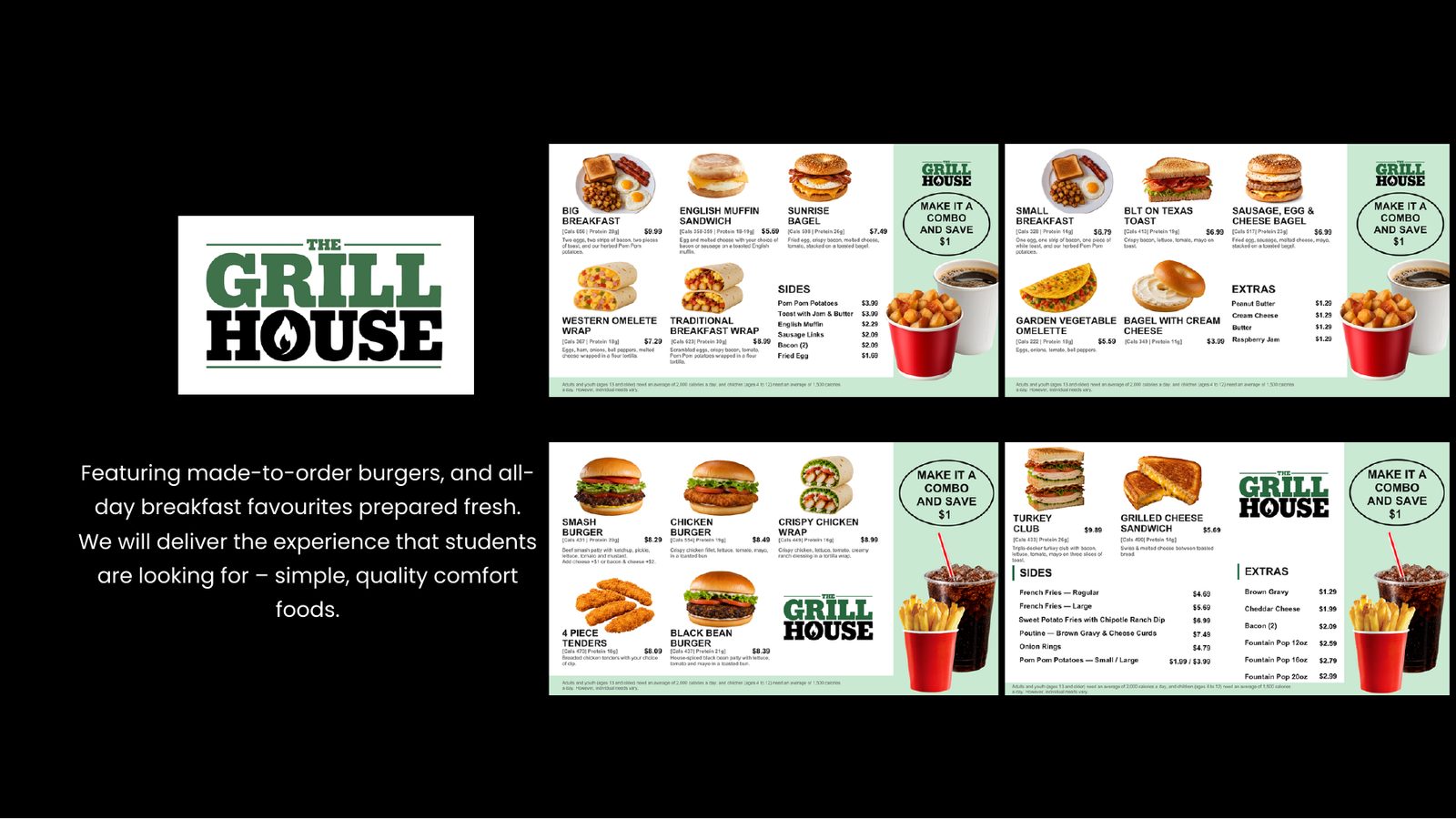 Grill House, proposal slide