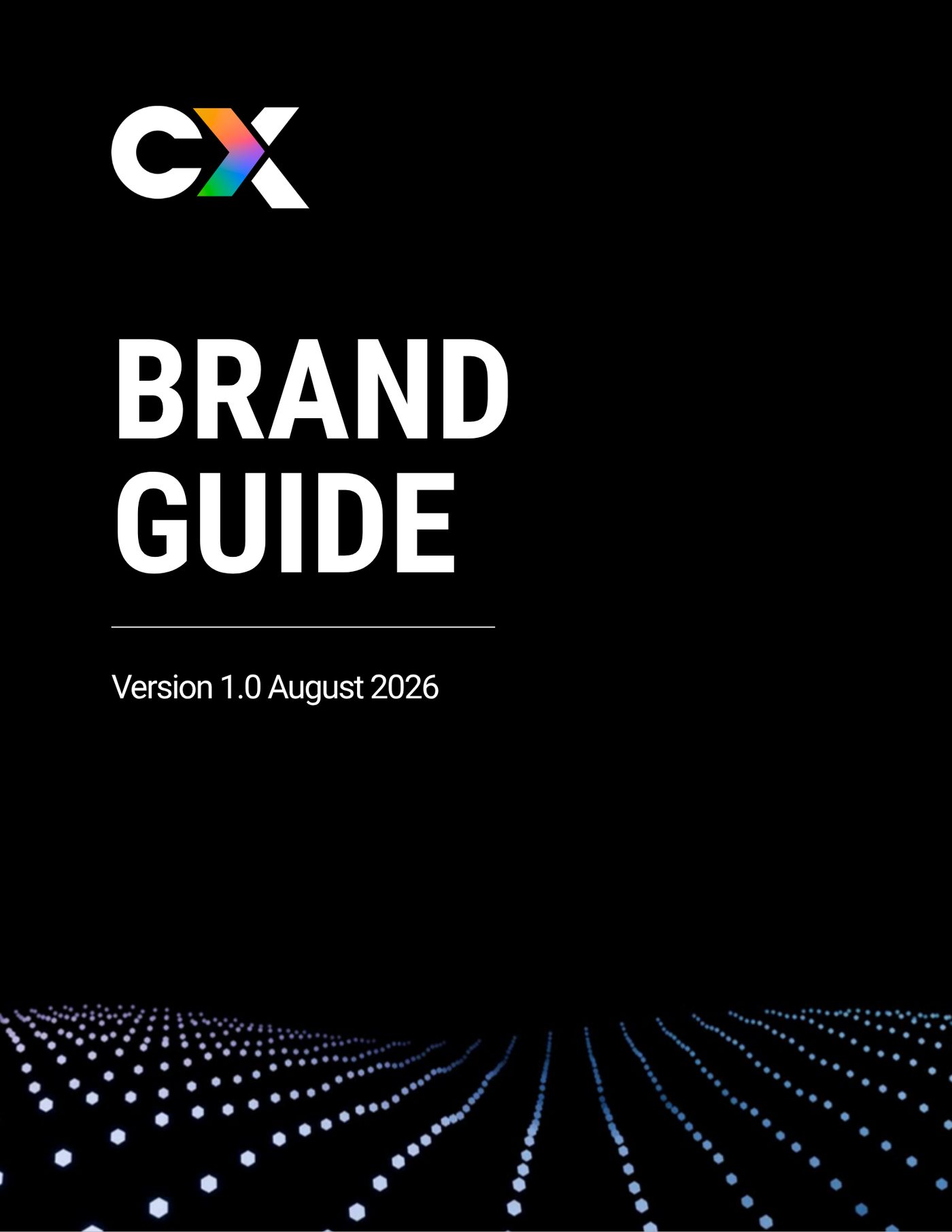Brand guide cover