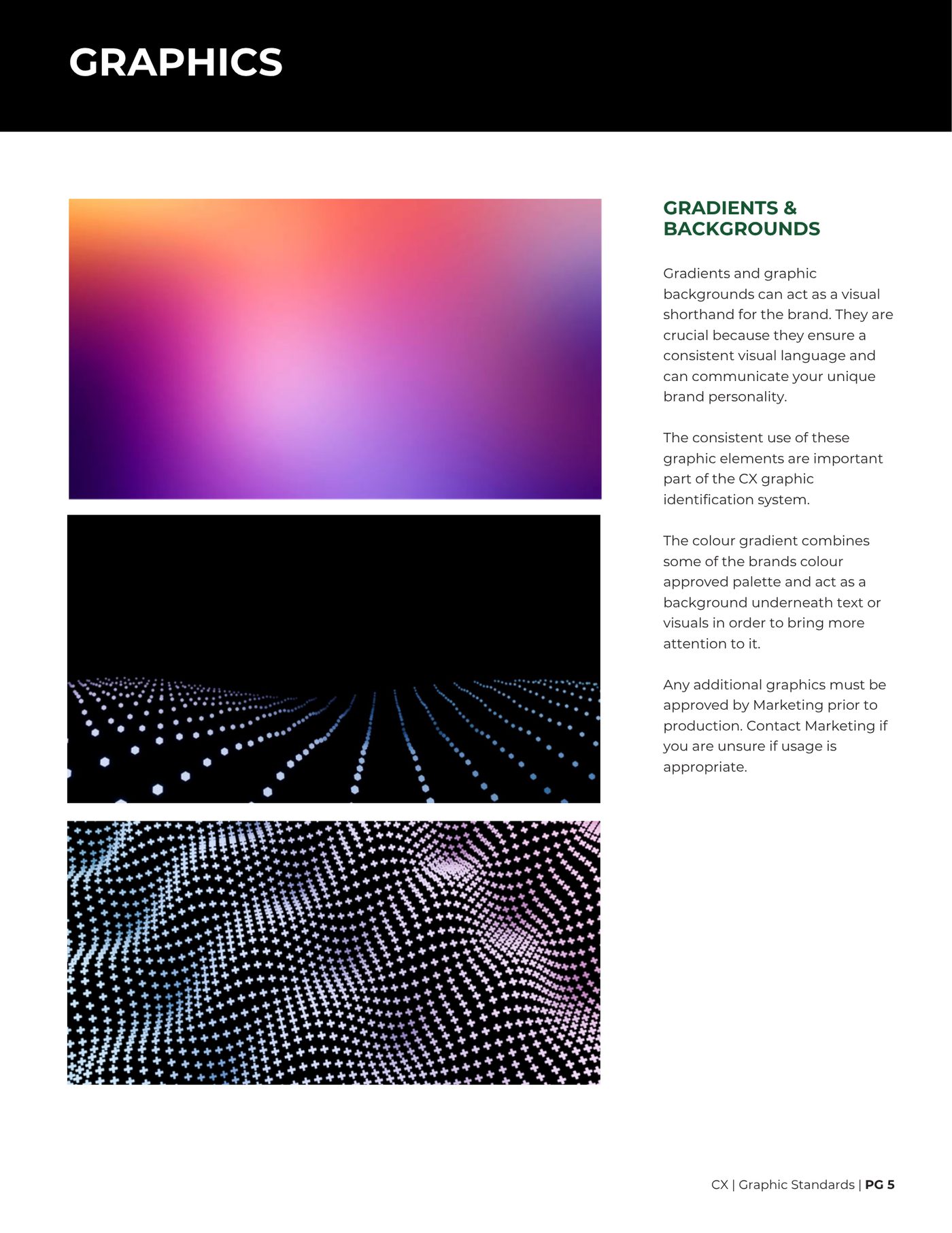 Gradients and backgrounds