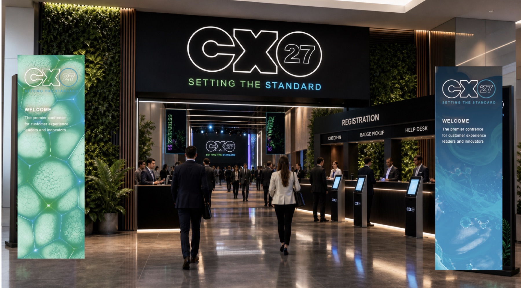 Concept render of an entrance treatment