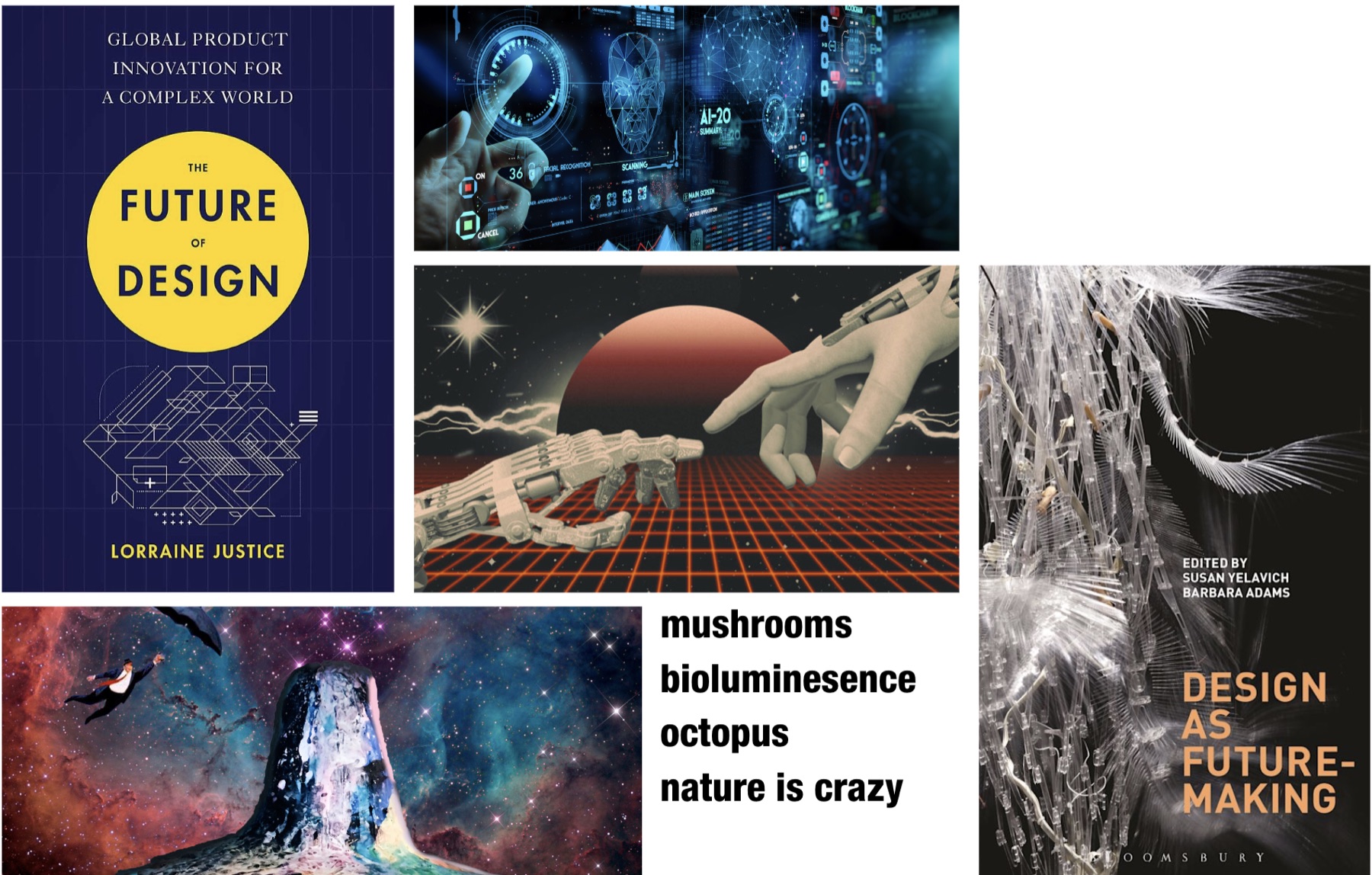 Mood board on the future of design