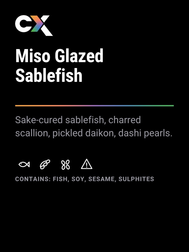 Miso glazed sablefish