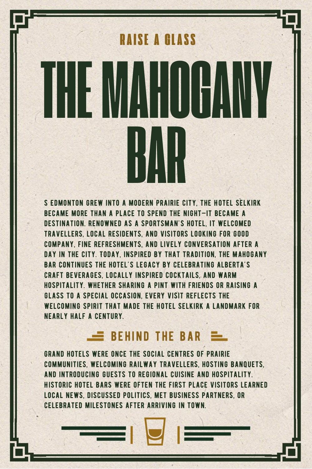 The Mahogany Bar