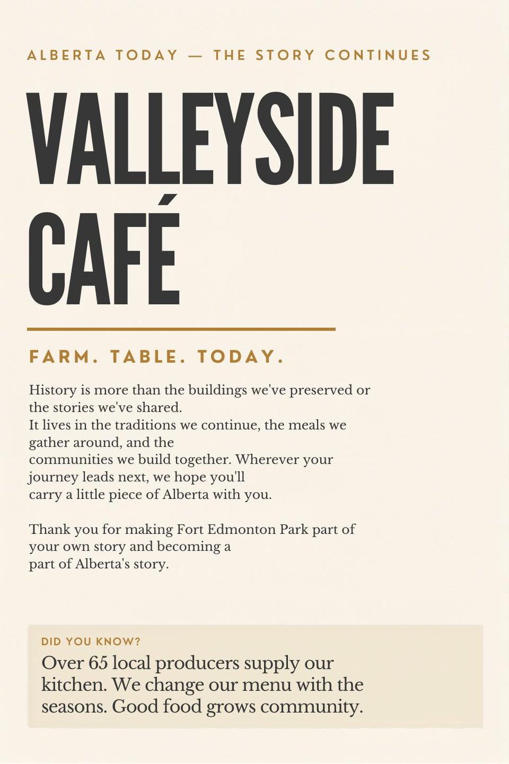 Valleyside Café: the park today