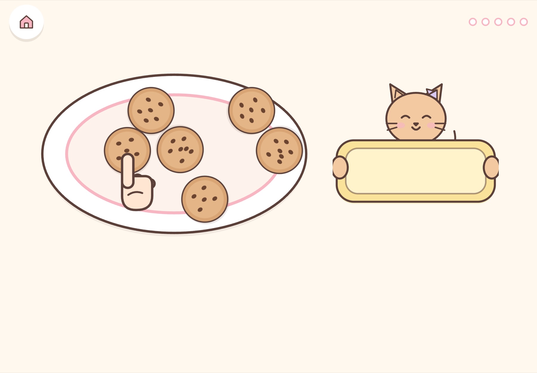 Count the cookies, one by one.